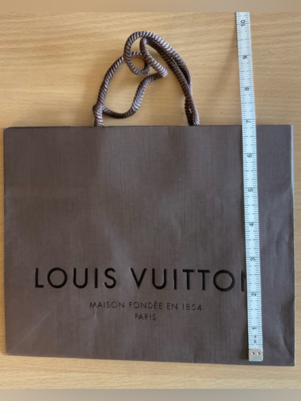 Louis Vuitton Brown Shopping Bag with Braided Handles - Picture 5 of 6